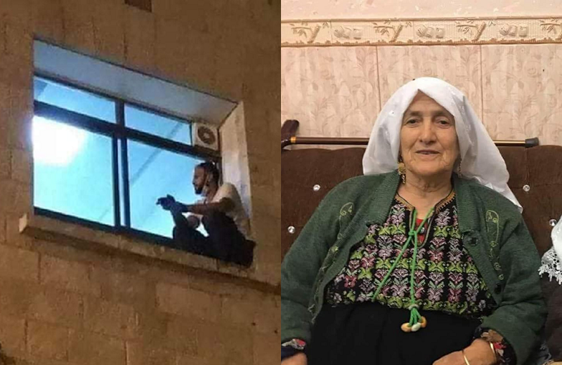 شاب فلسطيني يتسلق جدار المستشفى ليراقب أمه المصابة بكورونا