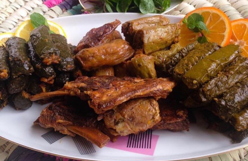 الدولمة العراقية بالأرز واللحم المفروم